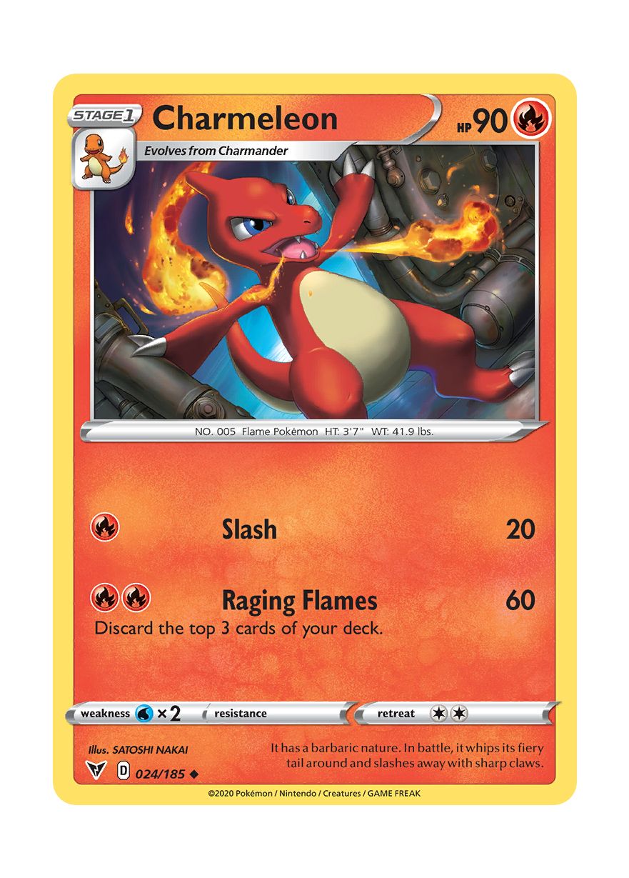 Pokemon store Charmeleon reverse holo