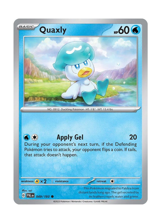 Quaxly - Reverse Holo (049/193) - Paldea Evolved