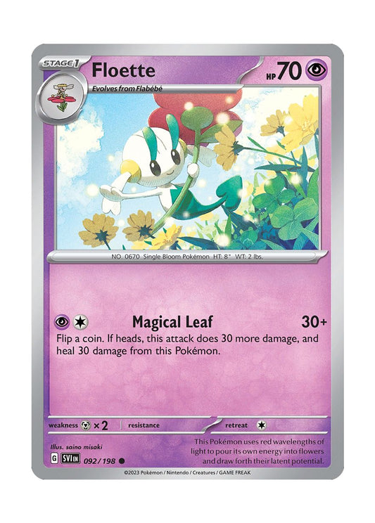 Floette - Reverse Holo (092/198) - Scarlet & Violet