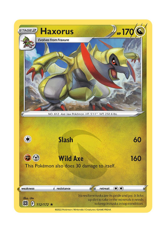 Haxorus - Reverse Holo (112/172) - Brilliant Stars