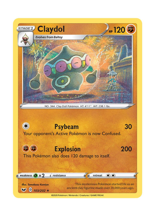 Claydol - Reverse Holo (103/202) - Sword & Shield