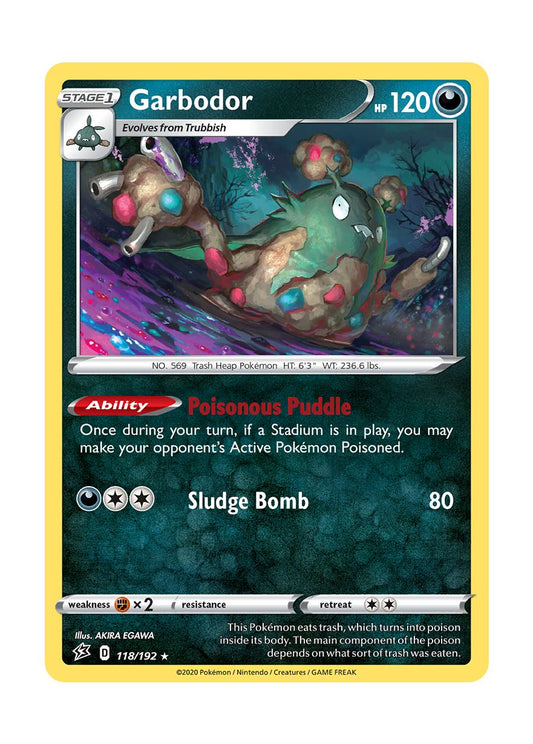 Garbodor - Reverse Holo (118/192) - Rebel Clash