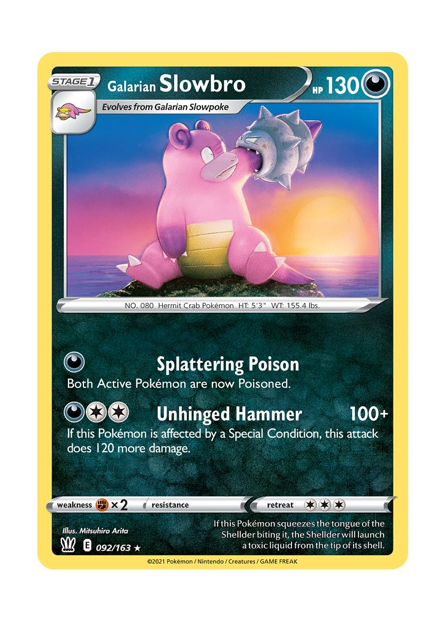 Galarian Slowbro - Reverse Holo (092/163) - Battle Styles