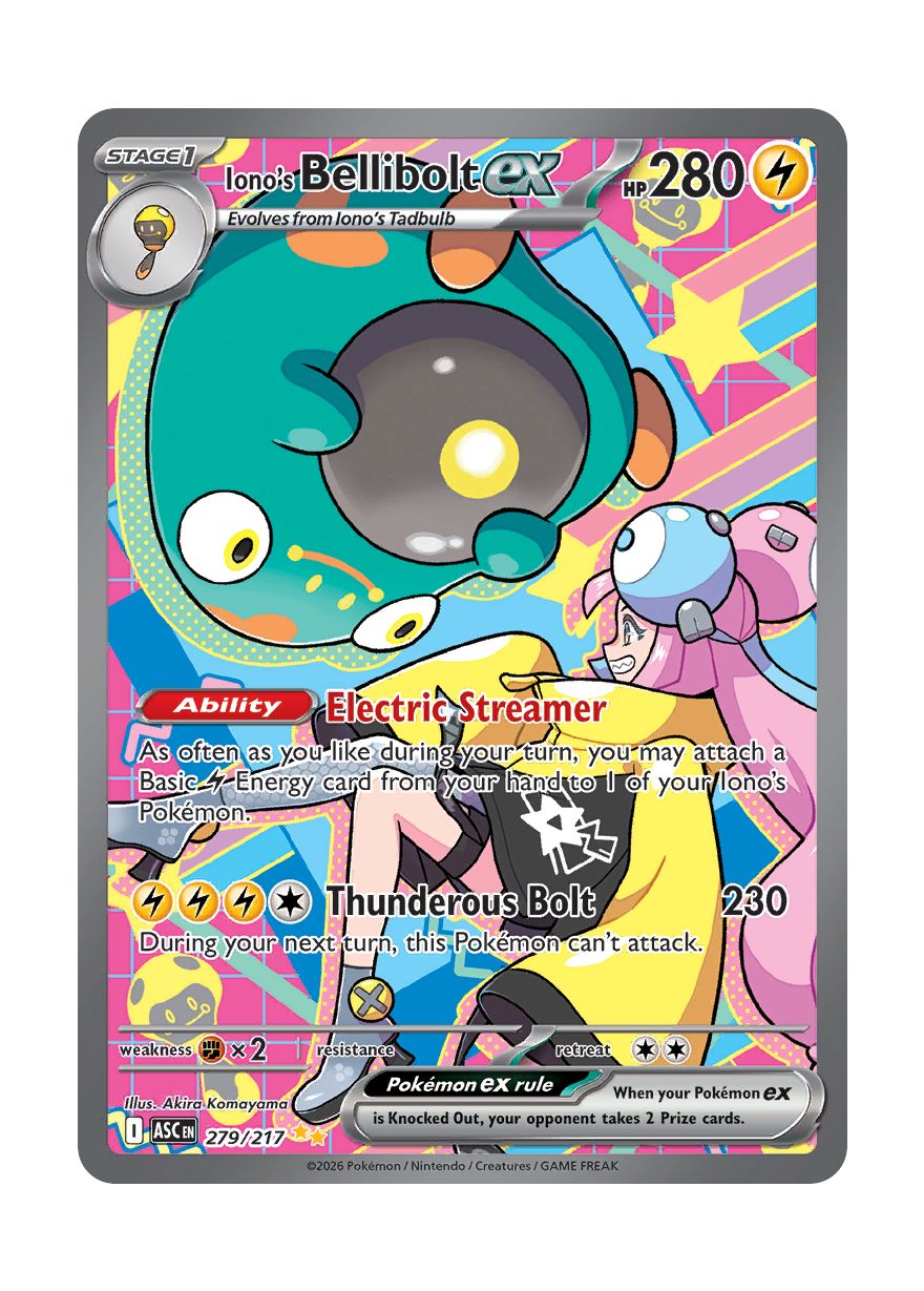 Iono's Bellibolt ex (279/217) - Ascended Heroes