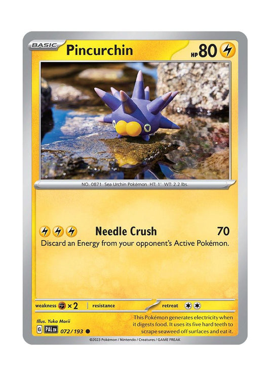 Pincurchin - Reverse Holo (072/193) - Paldea Evolved