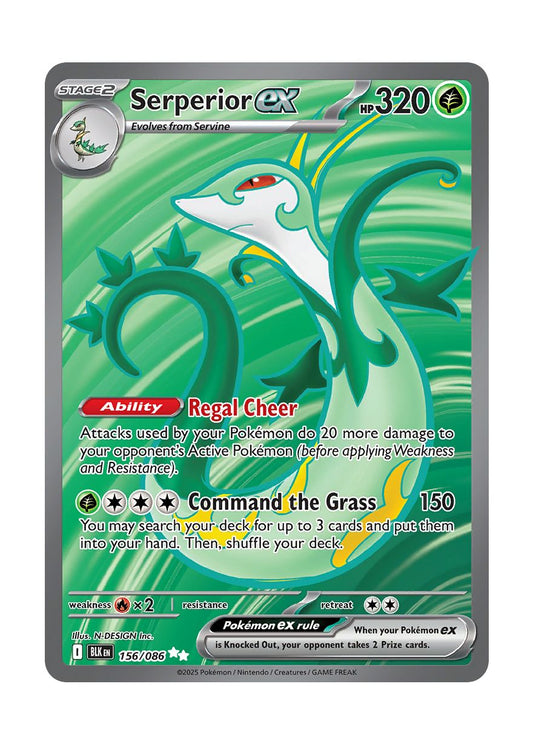 Serperior ex (156/86) - Black Bolt
