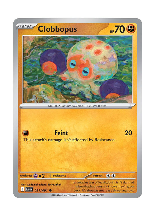 Clobbopus - Reverse Holo (051/91) - Paldean Fates