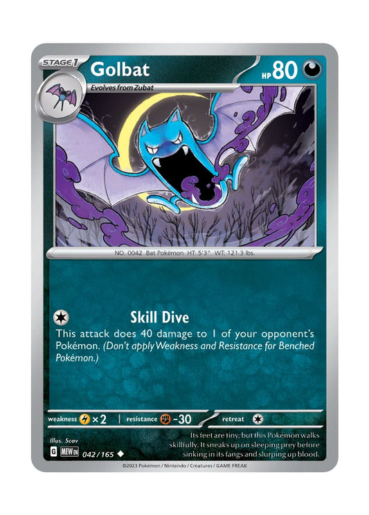 Golbat - Reverse Holo (042/165) - 151