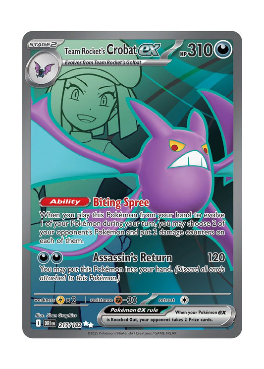 Team Rocket's Crobat ex (217/182) - Destined Rivals