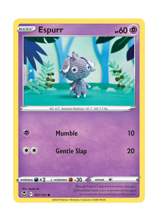 Espurr - Reverse Holo (081/195) - Silver Tempest