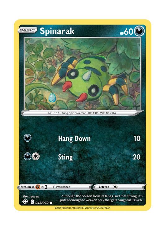 Spinarak - Reverse Holo (043/72) - Shining Fates