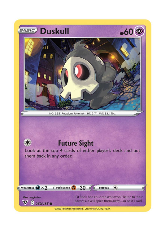 Duskull - Reverse Holo (069/185) - Vivid Voltage