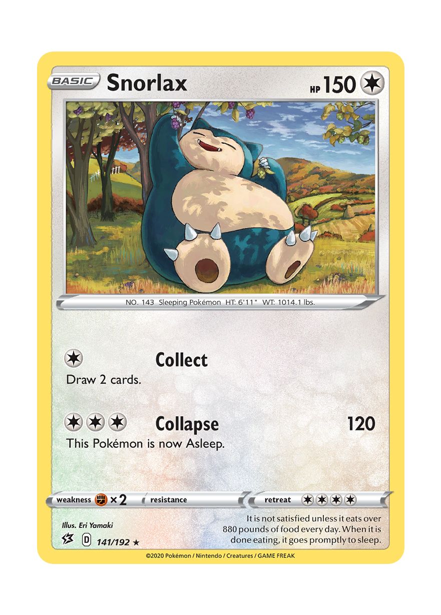 Snorlax - Reverse Holo (141/192) - Rebel Clash