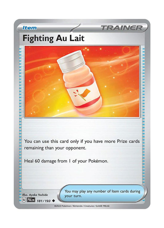 Fighting Au Lait - Reverse Holo (181/193) - Paldea Evolved