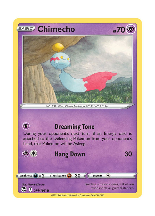 Chimecho - Reverse Holo (074/195) - Silver Tempest