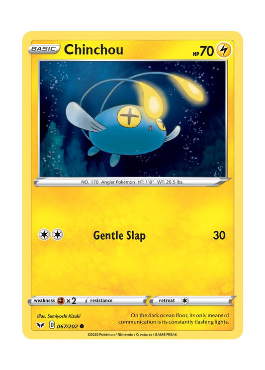 Chinchou - Reverse Holo (067/202) - Sword & Shield