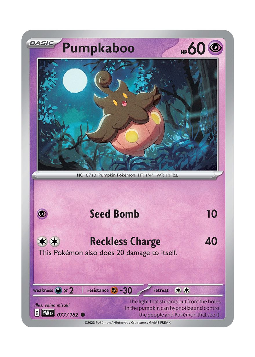 Pumpkaboo - Reverse Holo (077/182) - Paradox Rift