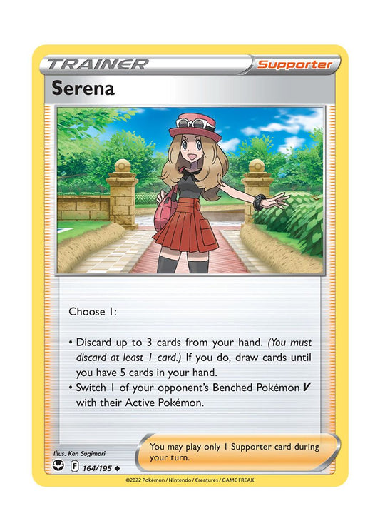 Serena - Reverse Holo (164/195) - Silver Tempest