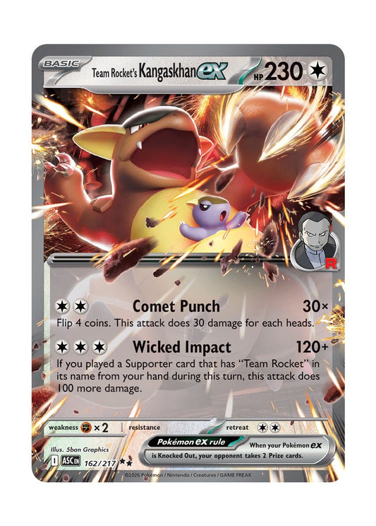 Team Rocket's Kangaskhan ex (162/217) - Ascended Heroes