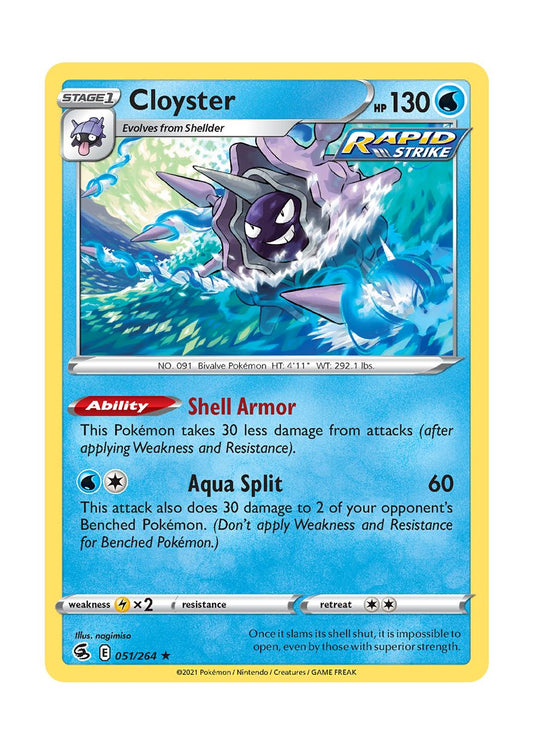 Cloyster - Reverse Holo (051/264) - Fusion Strike