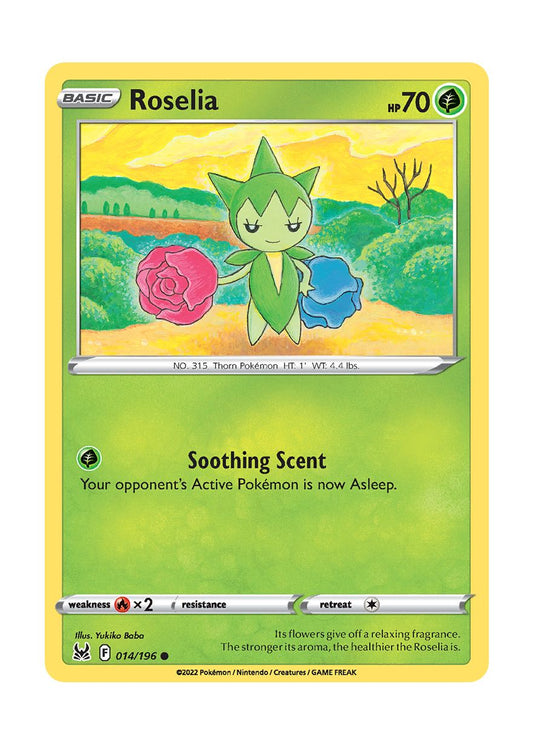 Roselia - Reverse Holo (014/196) - Lost Origin