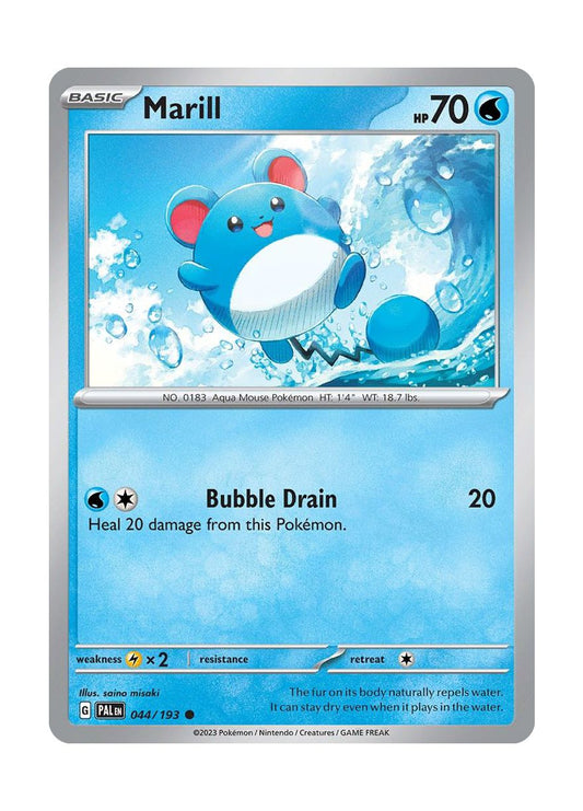 Marill - Reverse Holo (044/193) - Paldea Evolved