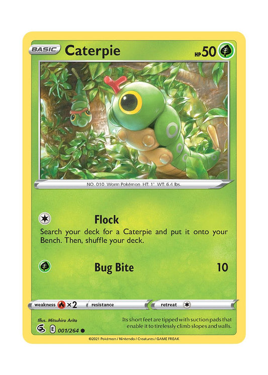 Caterpie - Reverse Holo (001/264) - Fusion Strike