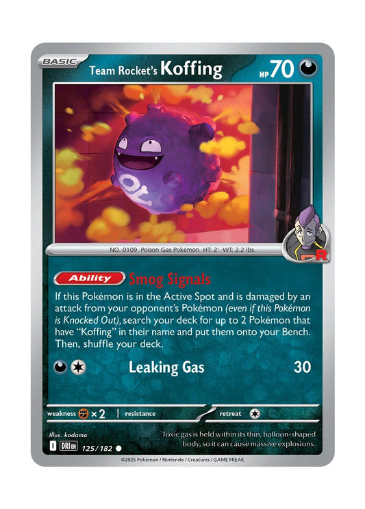 Team Rocket's Koffing (125/182) - Destined Rivals