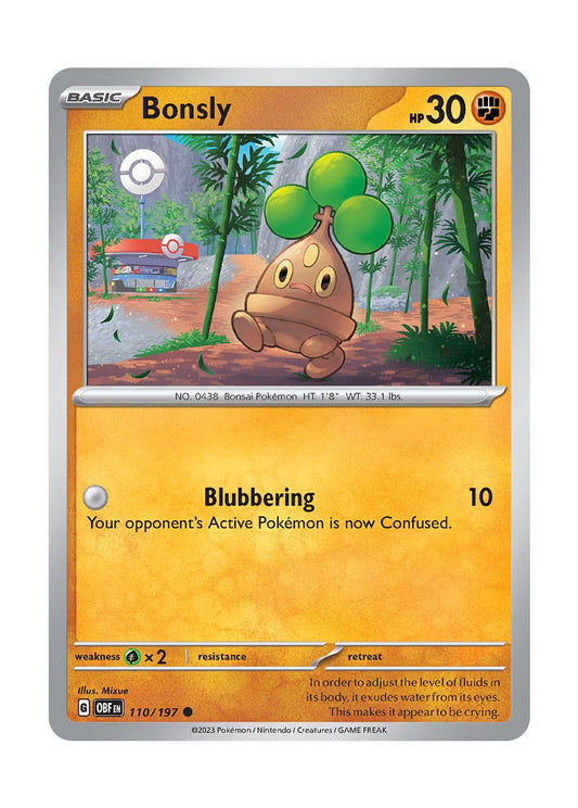 Bonsly - Reverse Holo (110/197) - Obsidian Flames
