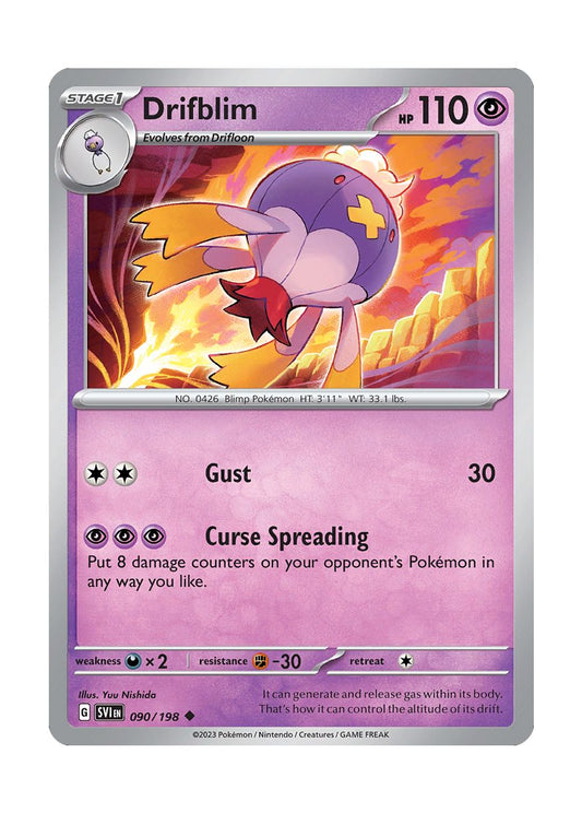 Drifblim - Reverse Holo (090/198) - Scarlet & Violet