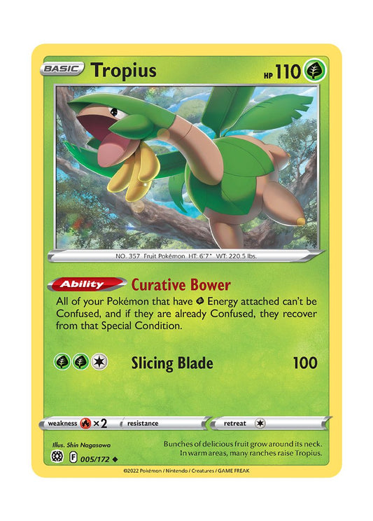 Tropius - Reverse Holo (005/172) - Brilliant Stars