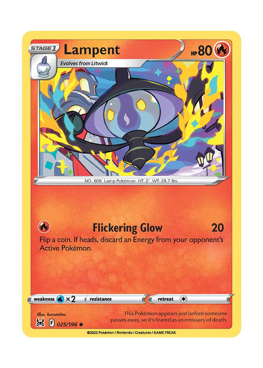 Lampent - Reverse Holo (025/196) - Lost Origin
