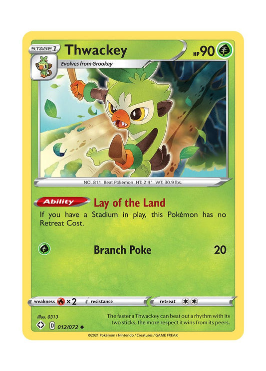 Thwackey - Reverse Holo (012/72) - Shining Fates