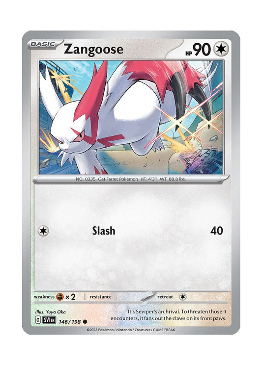 Zangoose - Reverse Holo (146/198) - Scarlet & Violet