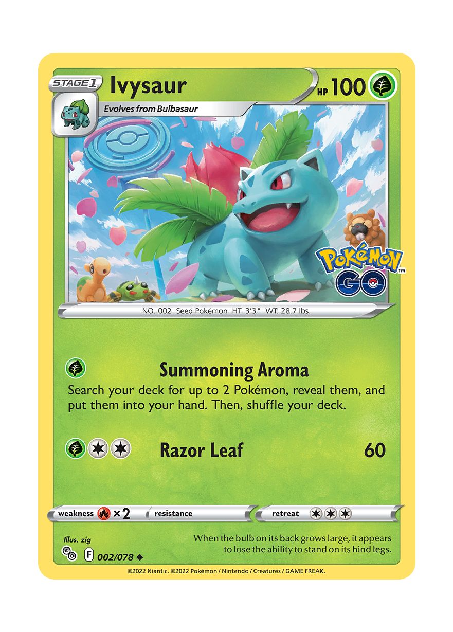 Ivysaur - Reverse Holo (002/78) - Pokémon GO