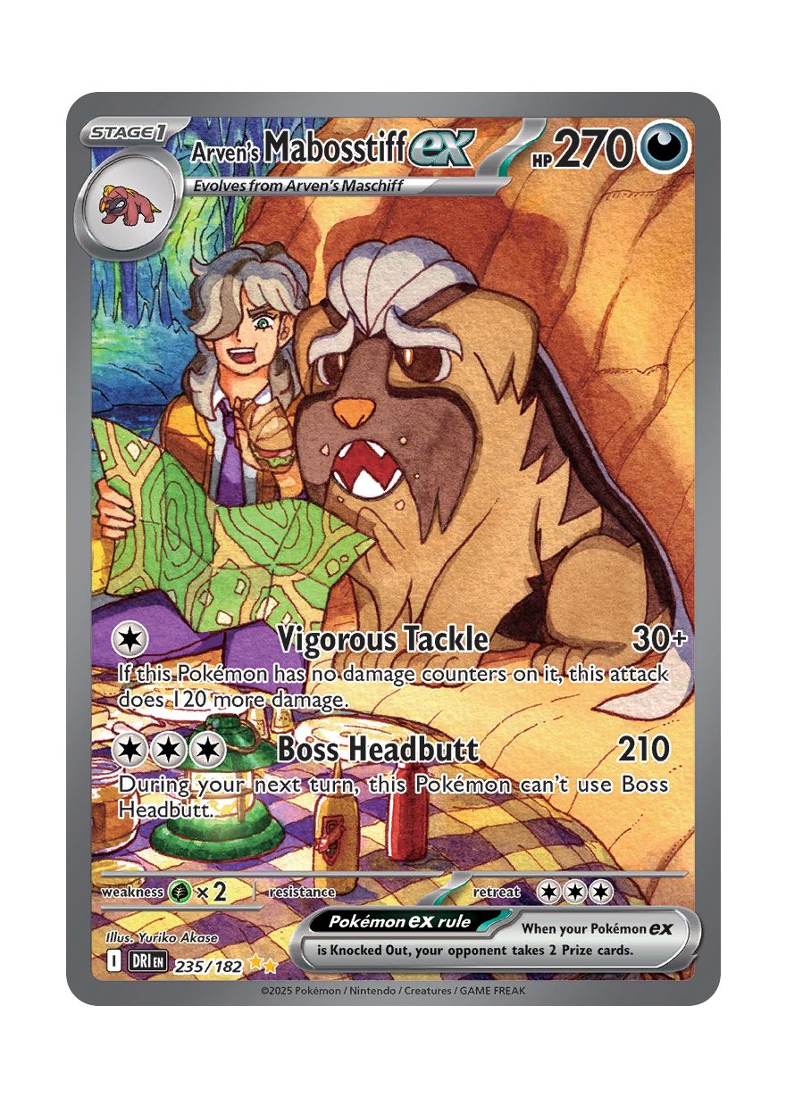 Arven's Mabosstiff ex (235/182) - Destined Rivals