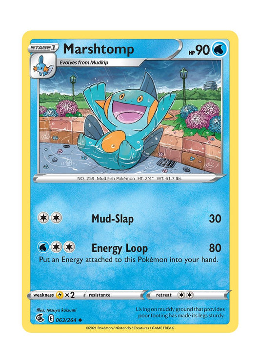 Marshtomp - Reverse Holo (063/264) - Fusion Strike