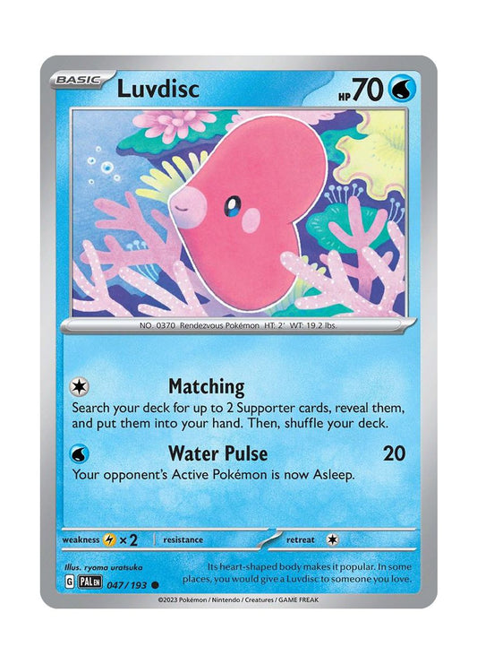 Luvdisc - Reverse Holo (047/193) - Paldea Evolved
