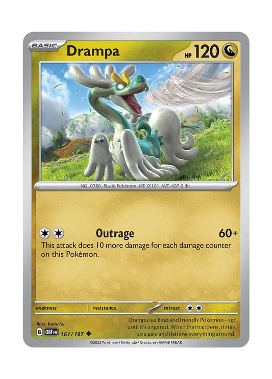Drampa - Reverse Holo (161/197) - Obsidian Flames