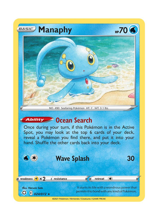 Manaphy - Reverse Holo (024/72) - Shining Fates