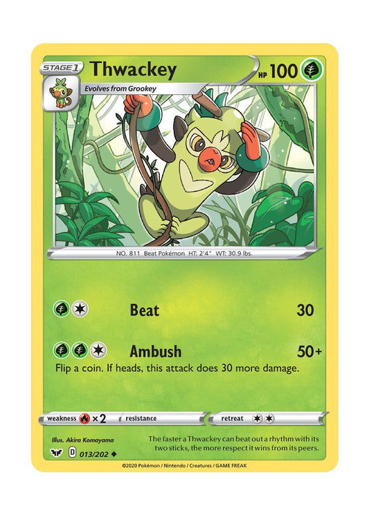 Thwackey - Reverse Holo (013/202) - Sword & Shield