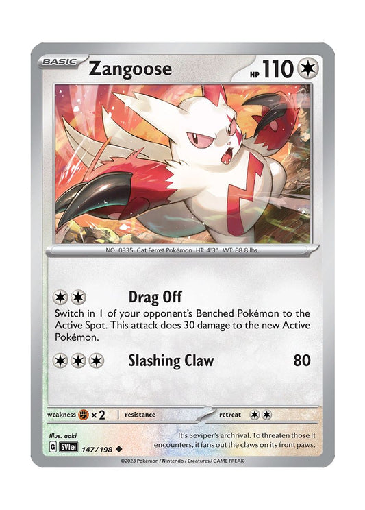 Zangoose - Reverse Holo (147/198) - Scarlet & Violet