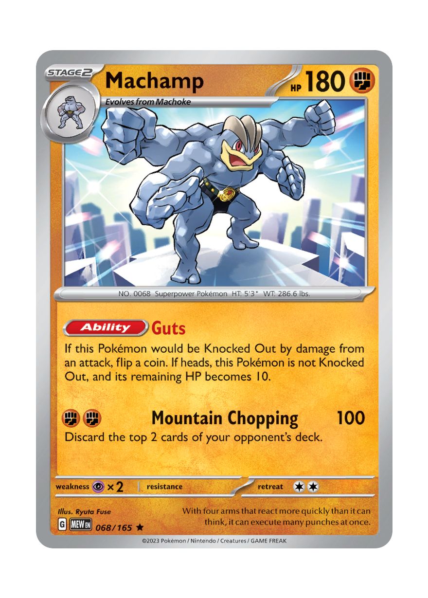 Machamp - Reverse Holo (068/165)  Torena