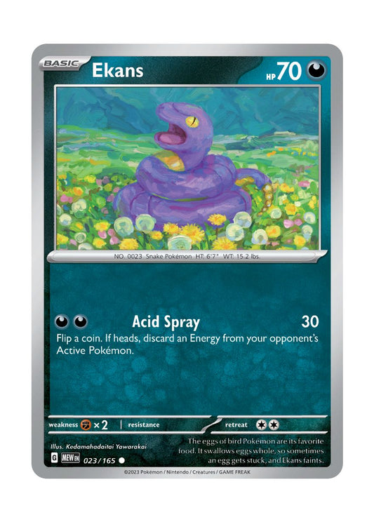Ekans - Reverse Holo (023/165) - 151