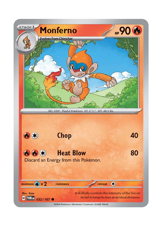 Monferno - Reverse Holo (032/167) - Twilight Masquerade