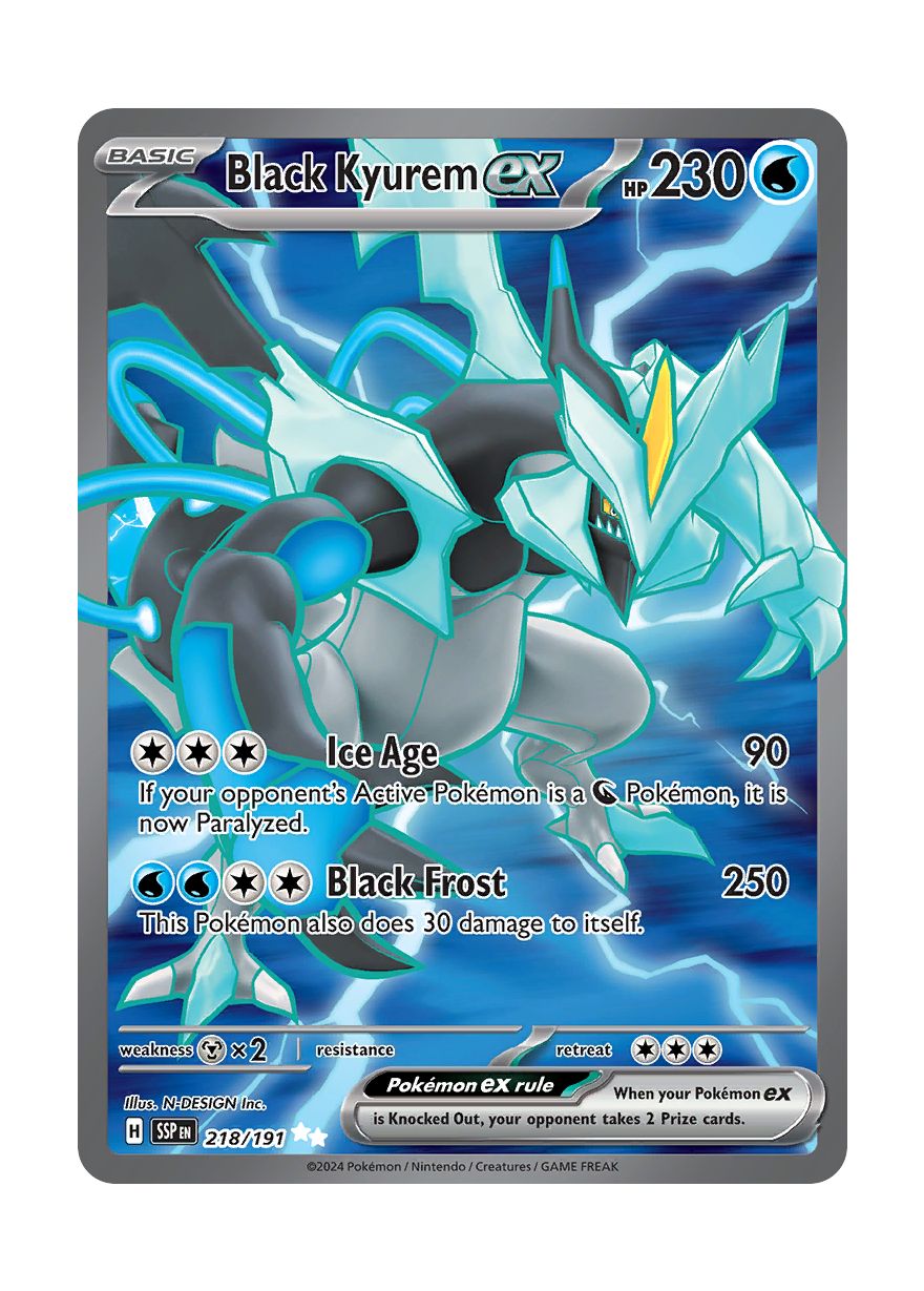 Black Kyurem ex (218/191) - Surging Sparks