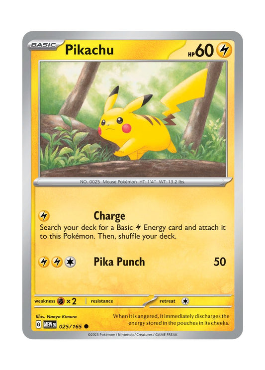 Pikachu - Reverse Holo (025/165) - 151