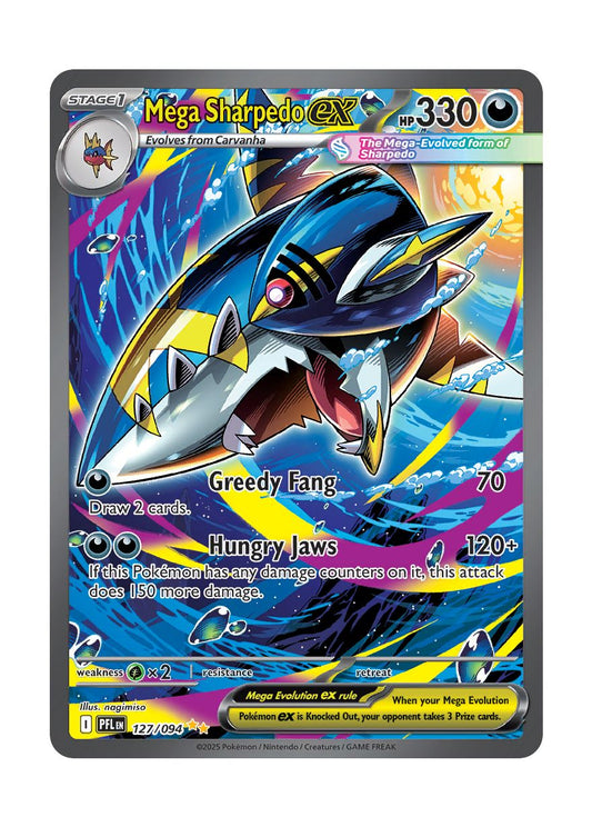 Mega Sharpedo ex (127/94) - Phantasmal Flames