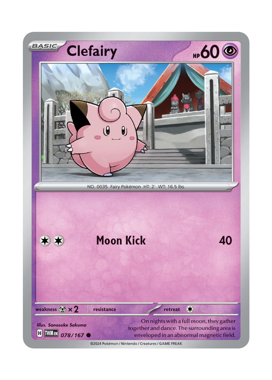 Clefairy - Reverse Holo (078/167) - Twilight Masquerade