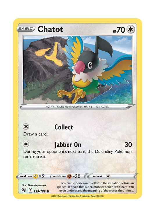 Chatot - Reverse Holo (129/189) - Astral Radiance